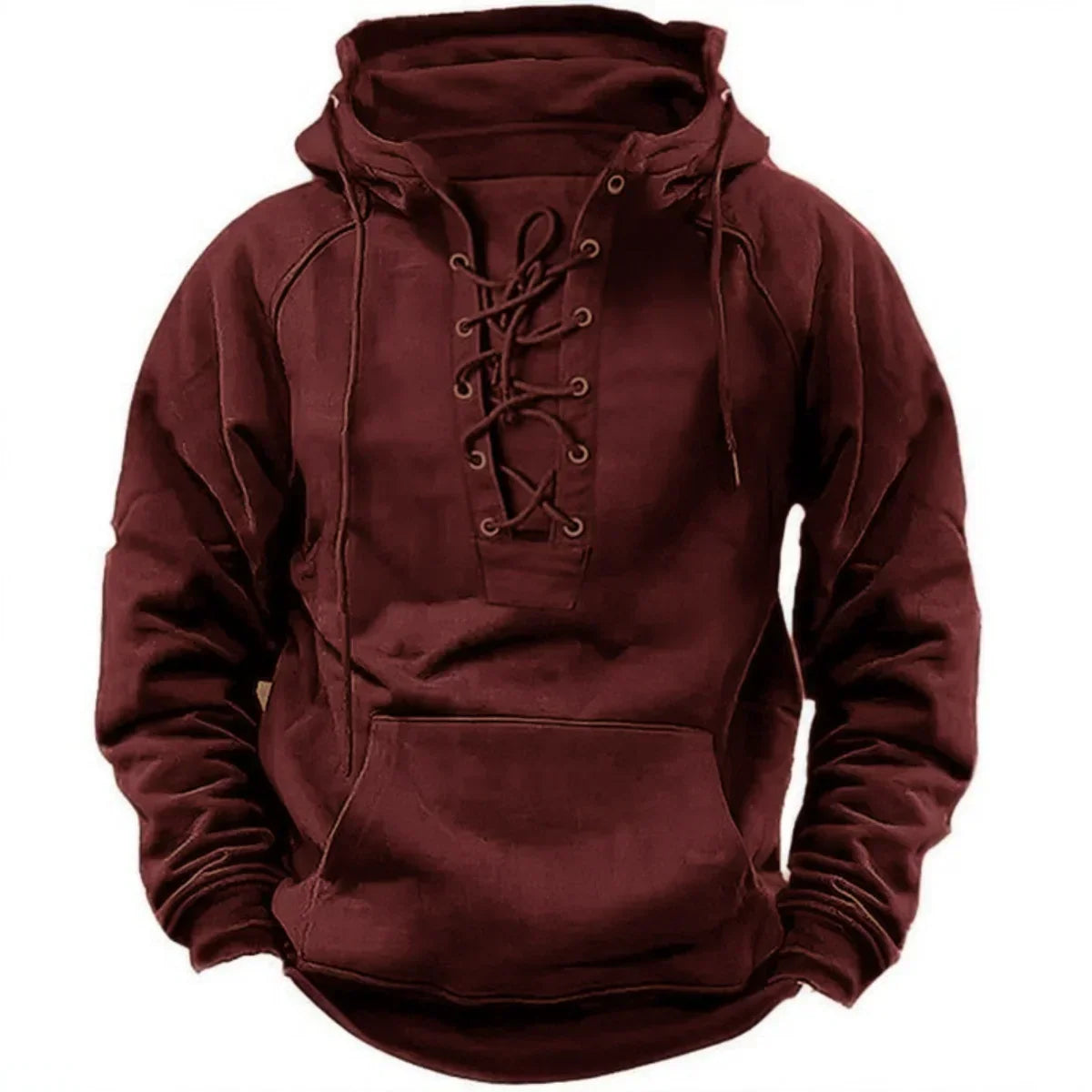 Sweat à Capuche Homme Épais – Hoodie Chaud Style Rétro pour Extérieur et Ville