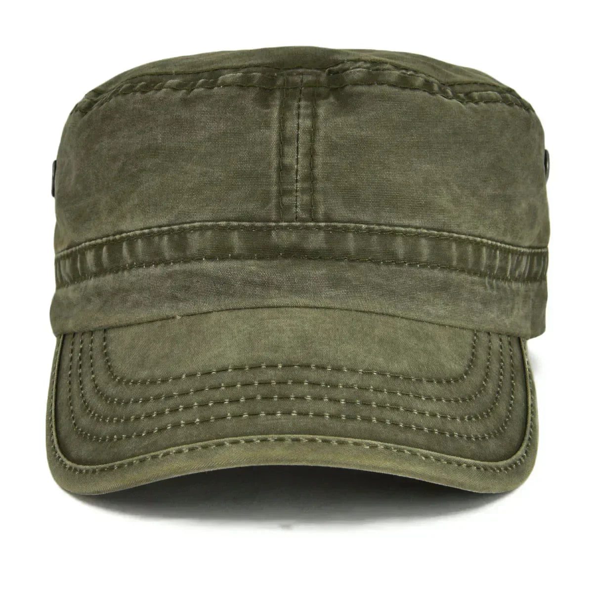 Casquette militaire pour homme en coton résistant – style vintage ajustable et intemporel