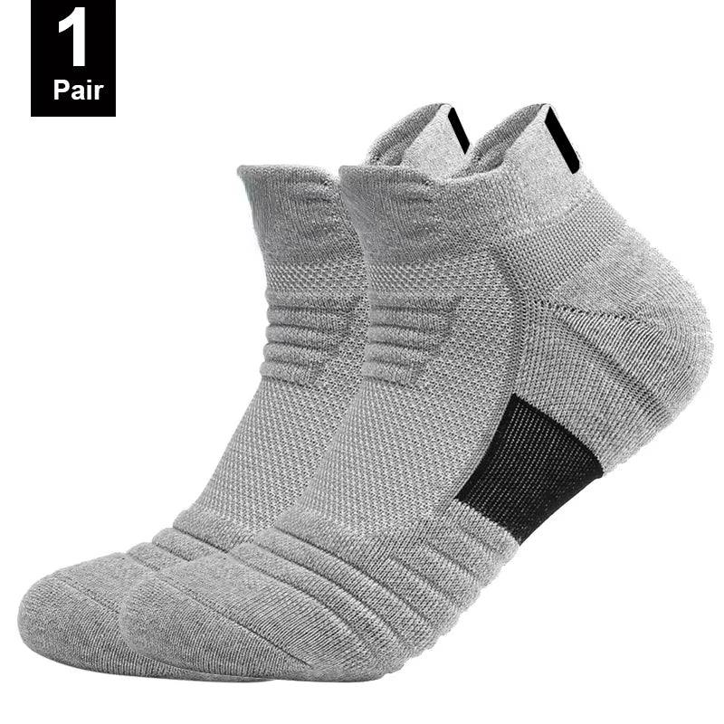 1/3 paires de chaussettes de Football antidérapantes pour hommes, chaussettes en coton, Tube court et Long, chaussettes de Sport respirantes et déodorantes 39-45