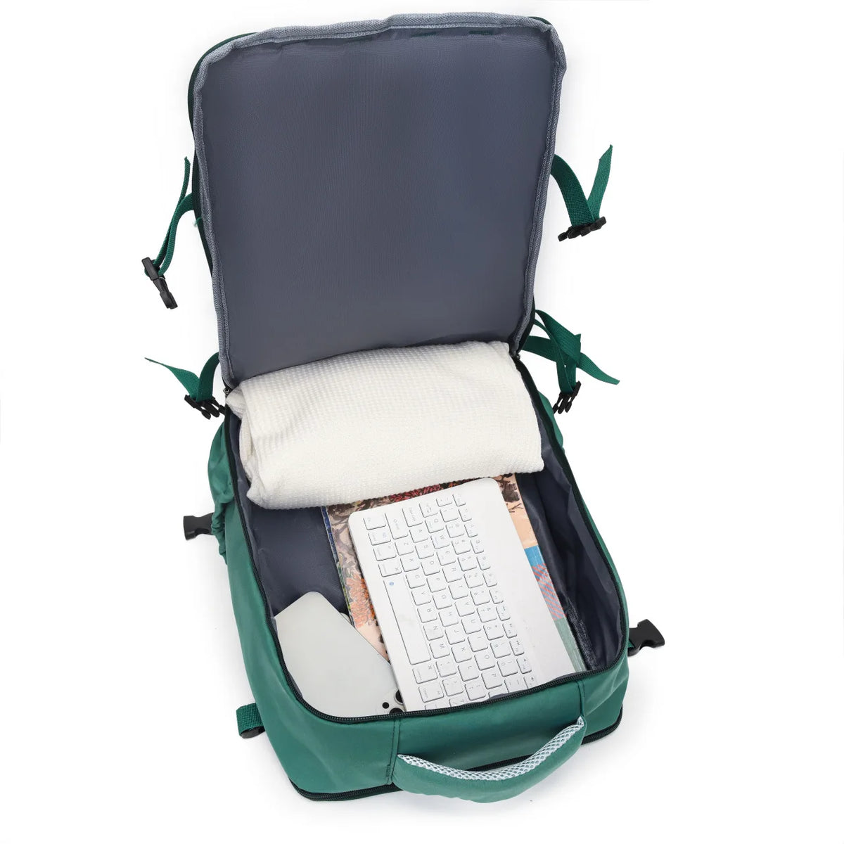 Sac à dos scolaire unisexe grande capacité en nylon – Cartable, sac à livres, sac de sport et de voyage