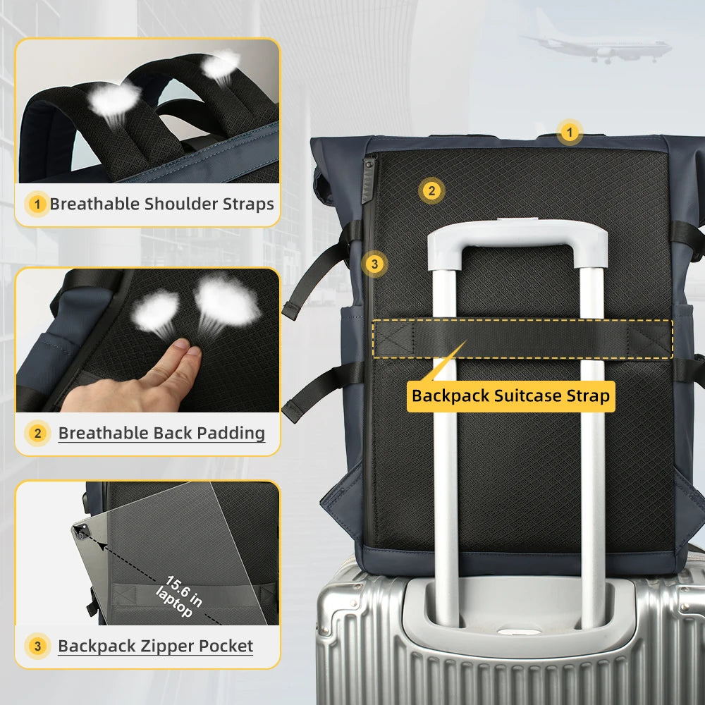 Sac à dos ordinateur portable 15,6 pouces antivol avec port USB