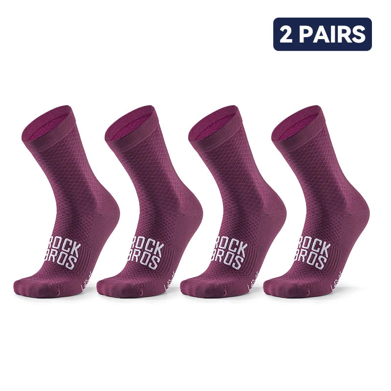 Lot de 2 paires de chaussettes de cyclisme respirantes