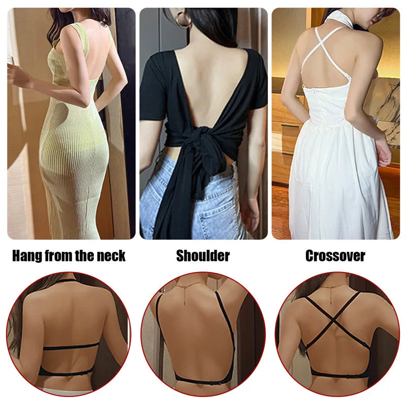 Soutien-gorge femme dos nu push-up sans couture