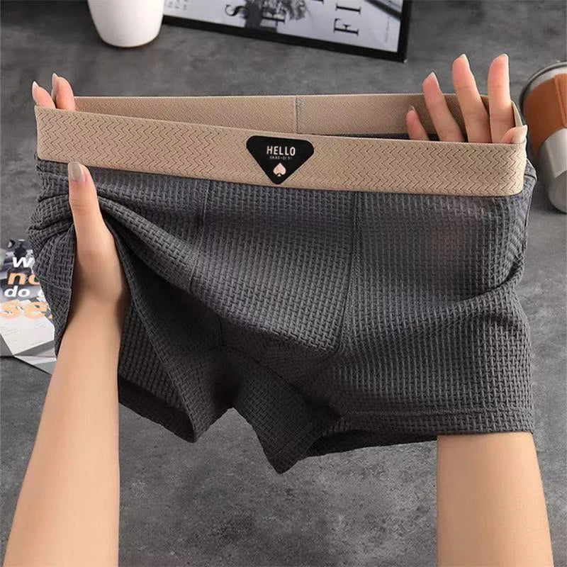 Lot de 4 boxers homme respirants en polyester élasthanne