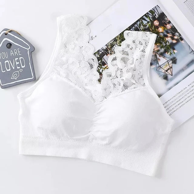 Soutien-gorge en dentelle sans armature – Confort léger et élégance