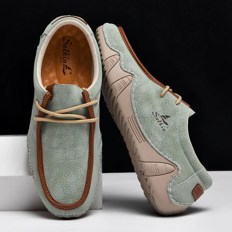 Mocassins homme à lacets avec semelle souple