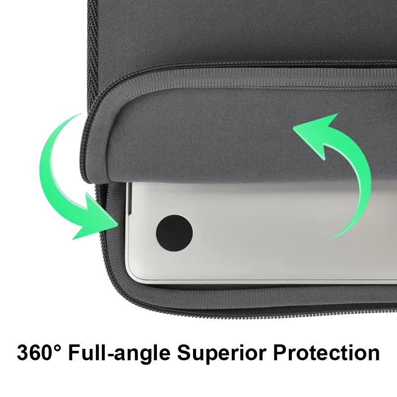 Housse ordinateur portable rembourrée avec fermeture zippée