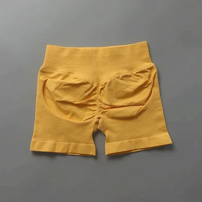 Shorts de sport ajustés | Short de sport pour femmes, 4.5 pouces, pour gymnastique, Yoga, course à pied, exercice, tricot de qualité, respirant, sans couture, vêtements de mise en forme