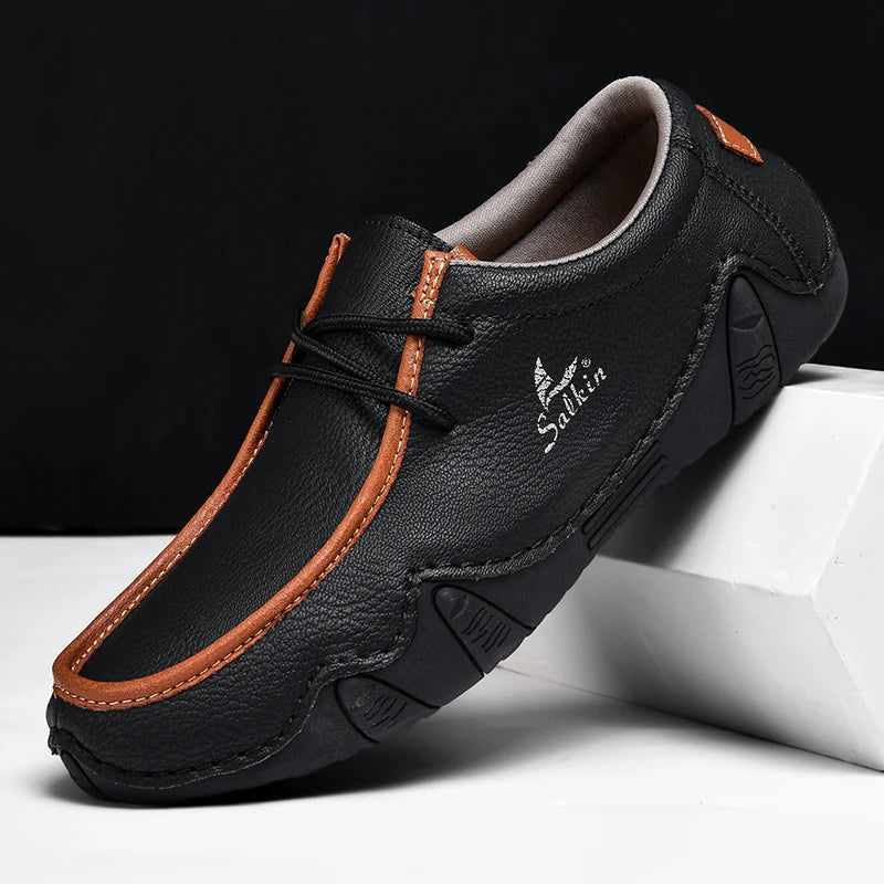 Mocassins homme à lacets avec semelle souple