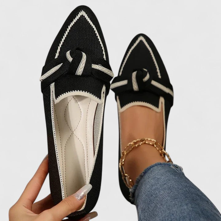 Mocassins femme à enfiler avec bout pointu