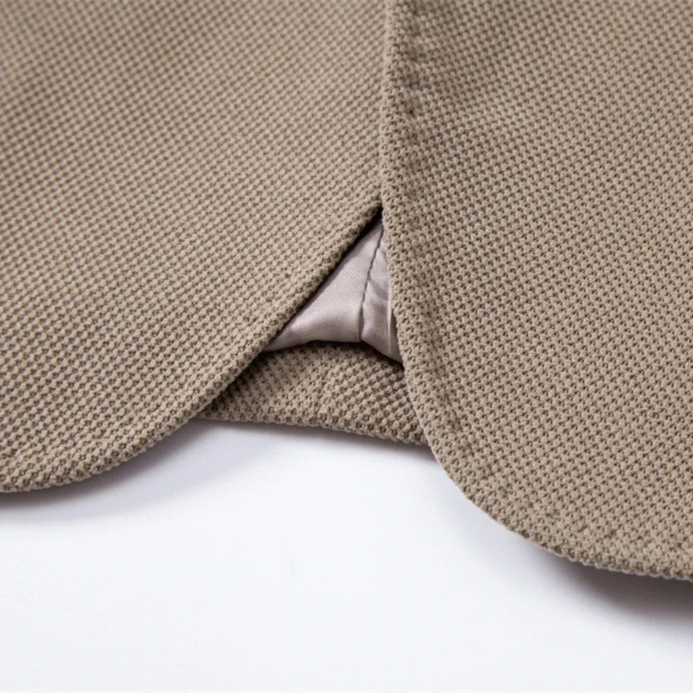 Blazer Homme Élégant à Revers Classique Coupe Moderne