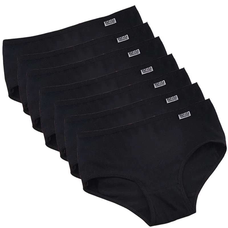Lot de 7 culottes femme en coton extensible respirant taille moyenne – sous-vêtements confortables, qualité durable