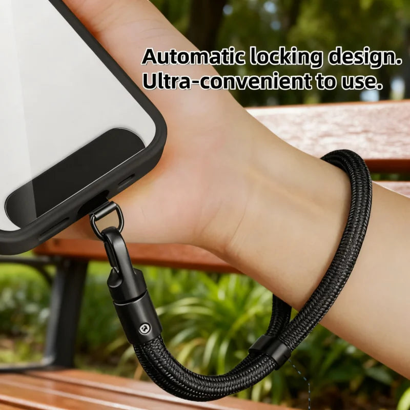 Lanière téléphone ajustable avec dragonne colorée