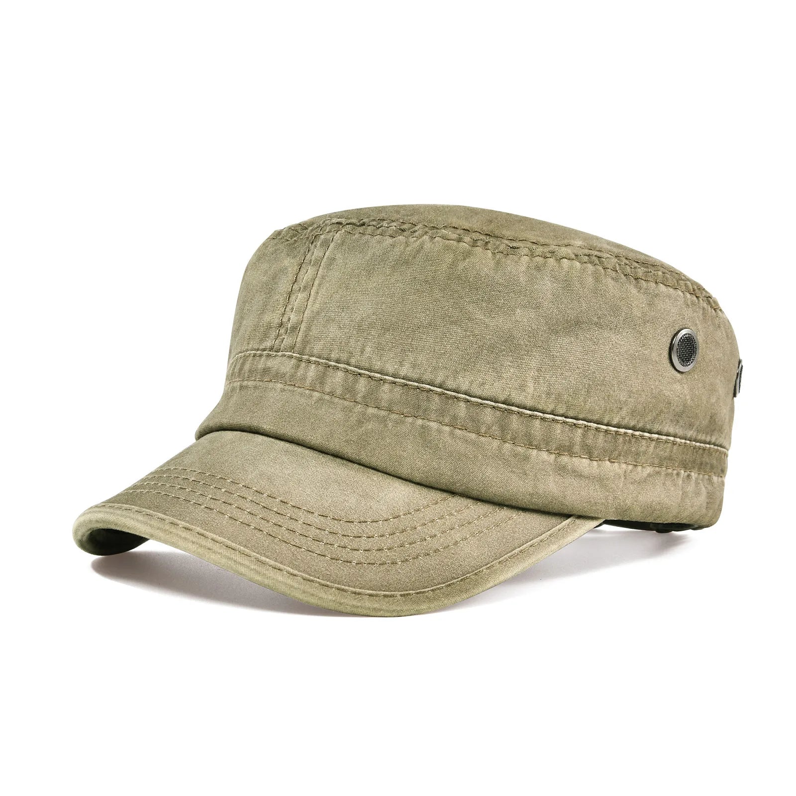 Casquette militaire pour homme en coton résistant – style vintage ajustable et intemporel