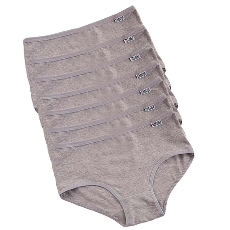 Lot de 7 culottes femme en coton extensible respirant taille moyenne – sous-vêtements confortables, qualité durable
