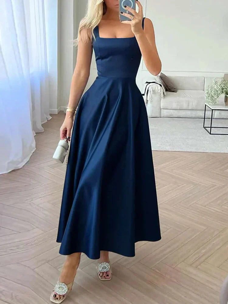 Robe Maxi Femme au Style Moderne et Élégant