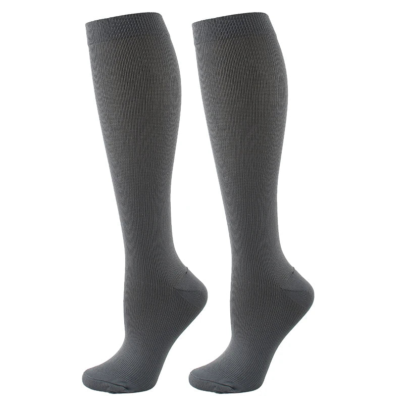 Chaussettes de compression unisexes anti-fatigue sport et voyage