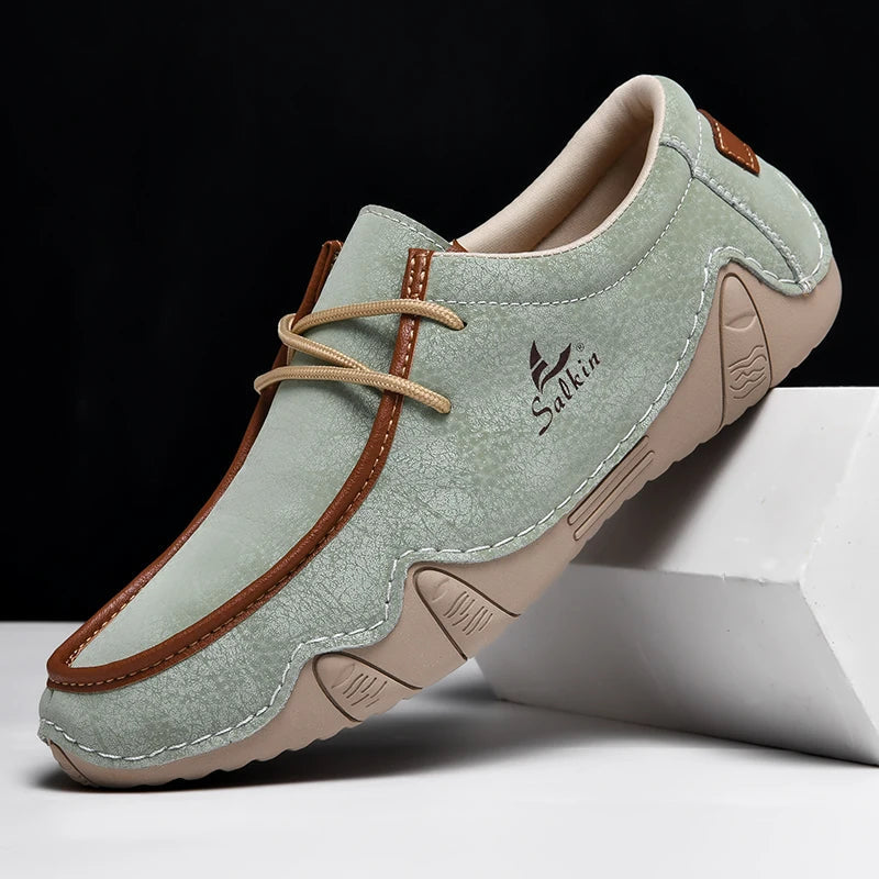 Mocassins homme à lacets avec semelle souple