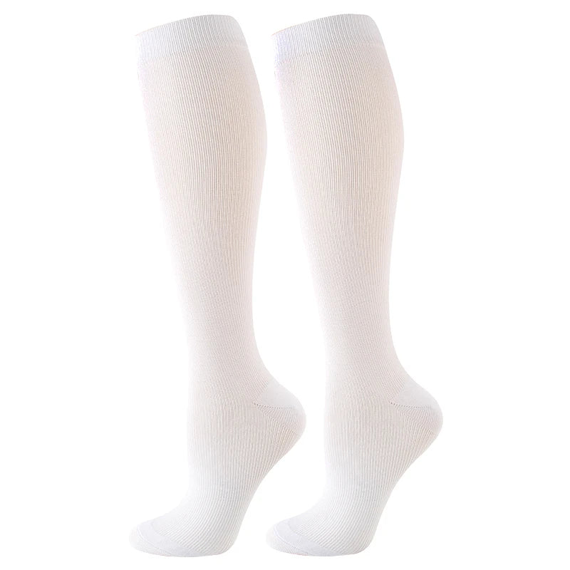 Chaussettes de compression unisexes anti-fatigue sport et voyage