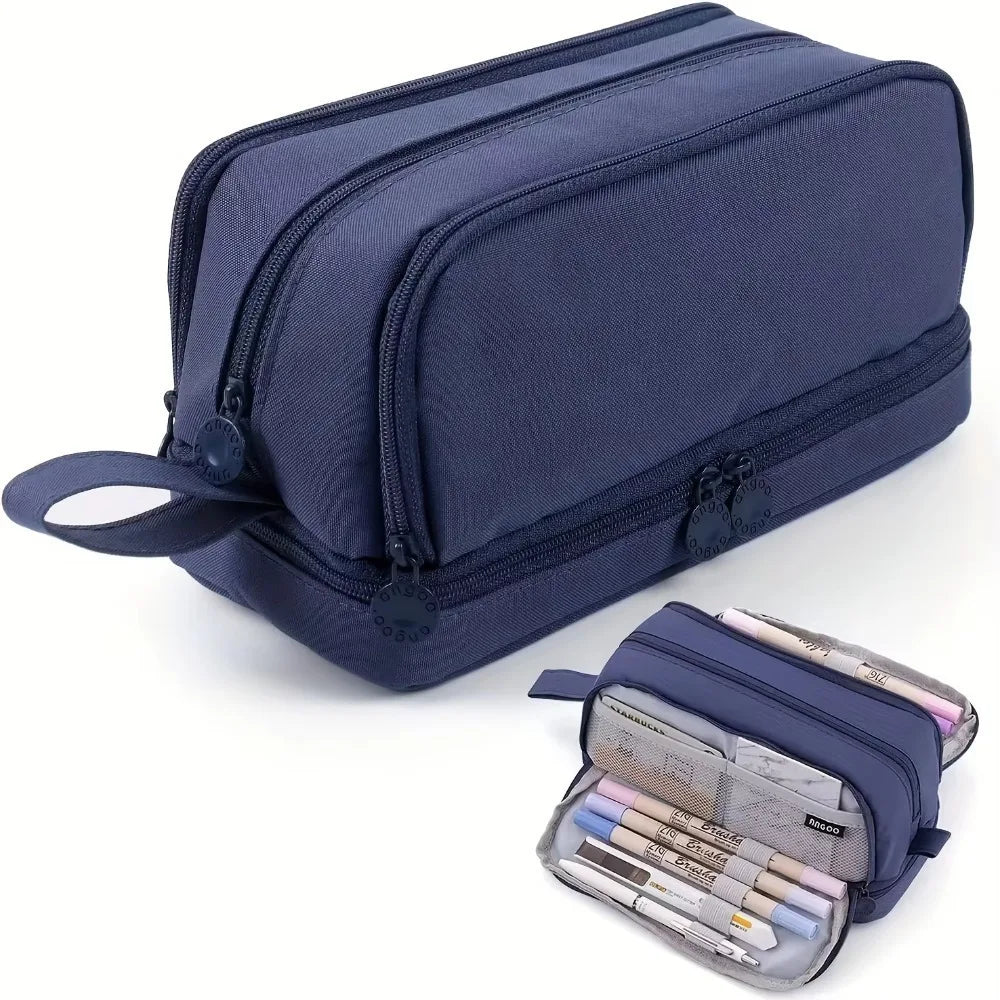 Trousse scolaire grande capacité à compartiments multiples