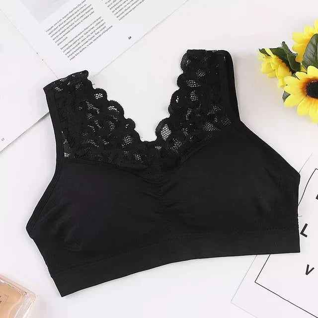 Soutien-gorge en dentelle sans armature – Confort léger et élégance