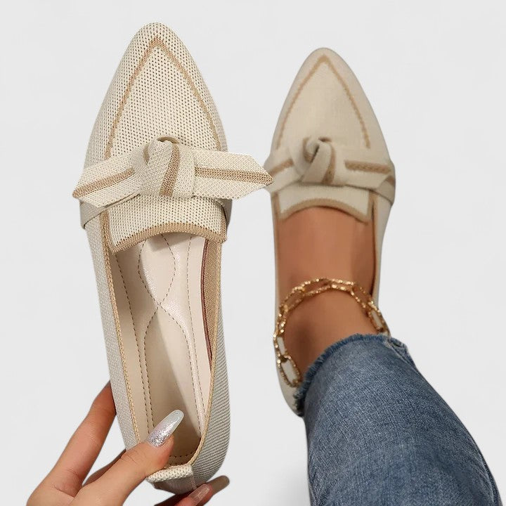 Mocassins femme à enfiler avec bout pointu