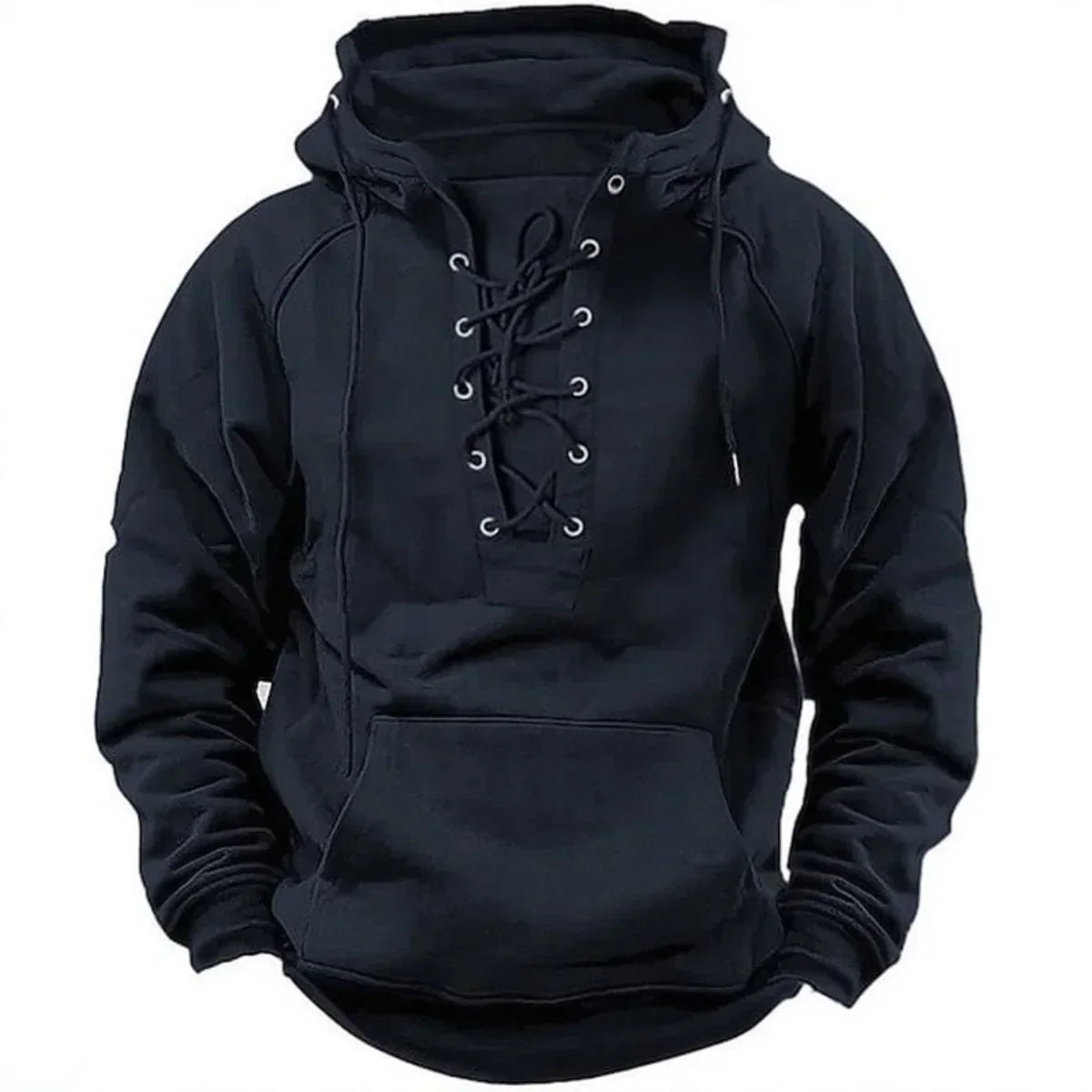Sweat à Capuche Homme Épais – Hoodie Chaud Style Rétro pour Extérieur et Ville