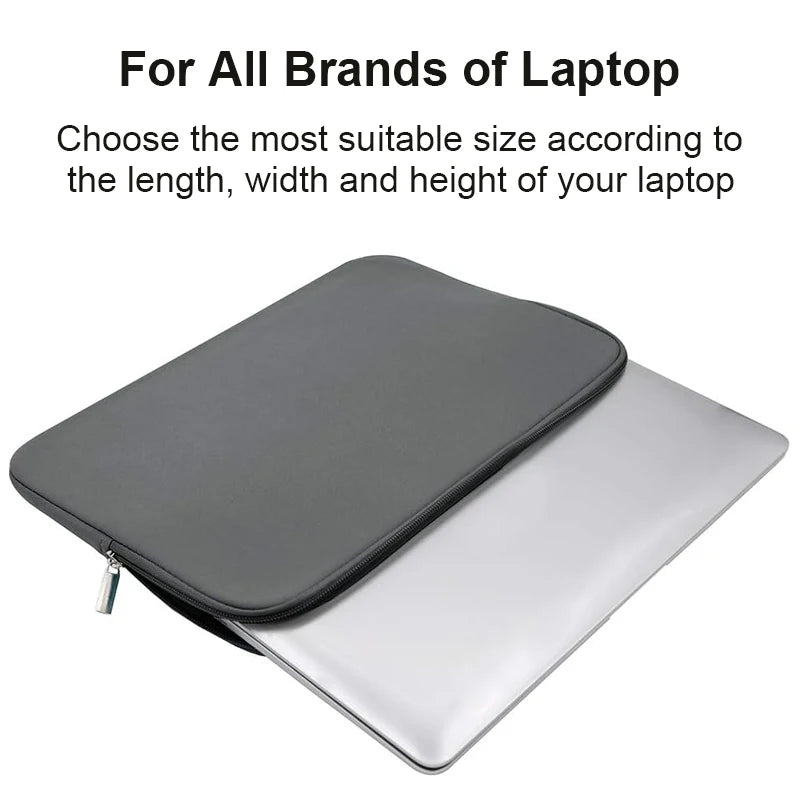 Housse laptop matelassée avec double fermeture zippée