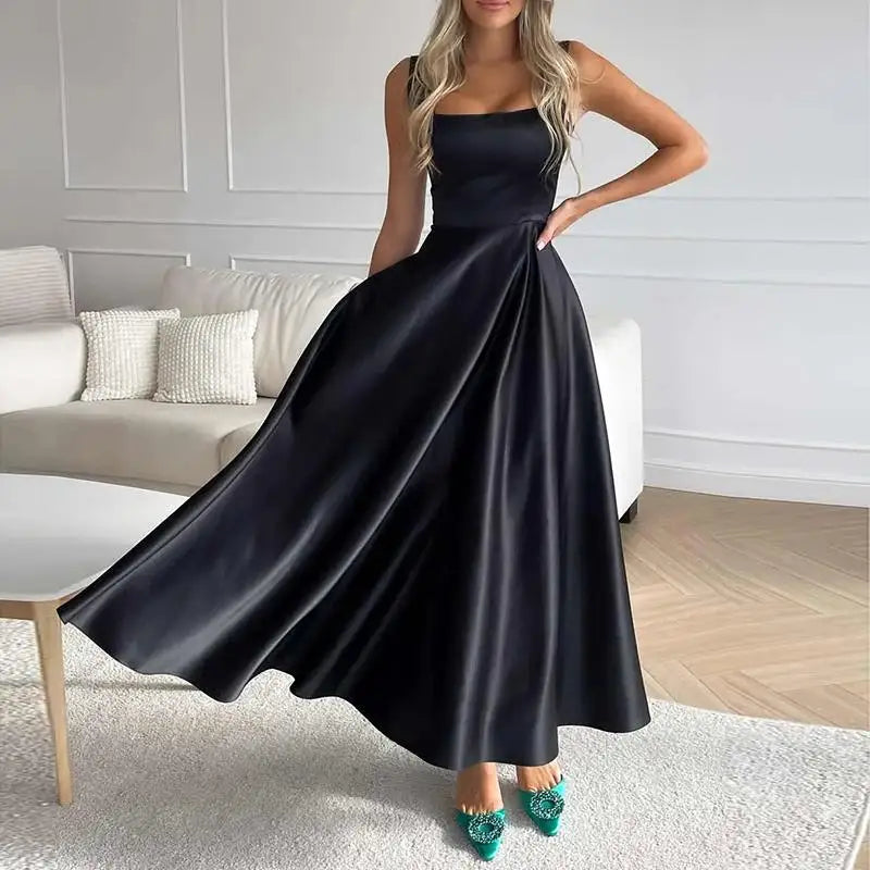 Robe Maxi Femme au Style Moderne et Élégant