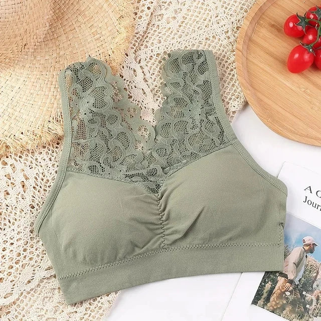 Soutien-gorge en dentelle sans armature – Confort léger et élégance