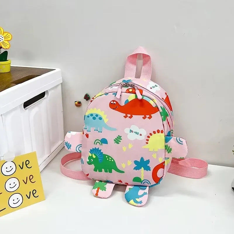 Sac à dos enfant dinosaure en nylon pour école maternelle
