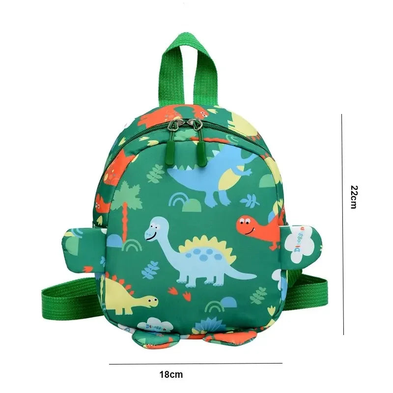 Sac à dos enfant dinosaure en nylon pour école maternelle