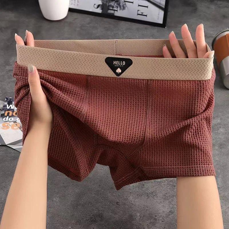 Lot de 4 boxers homme respirants en polyester élasthanne