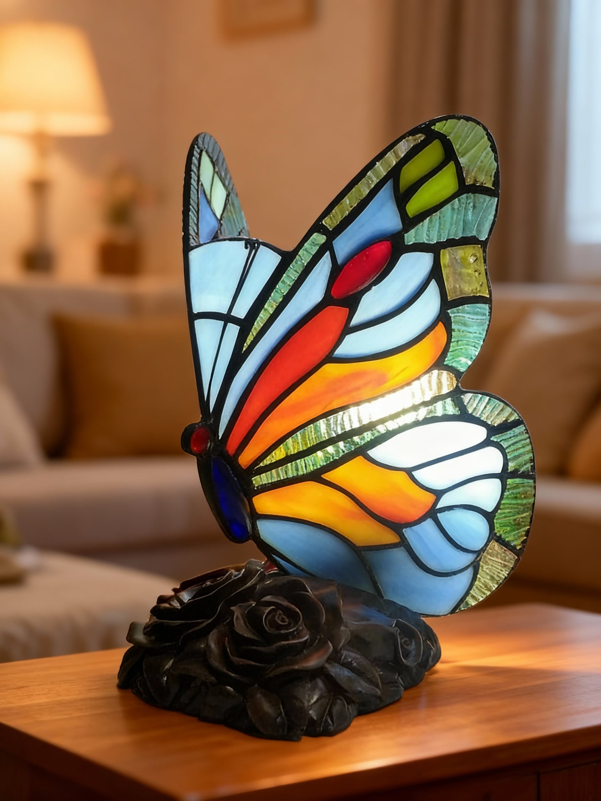 Lampe Papillon Décorative – Lampe de Table LED Élégante Ambiance Intérieure
