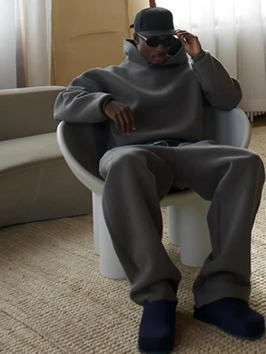 Ensemble Sweat Homme Confort Premium – Hoodie & Pantalon Oversize