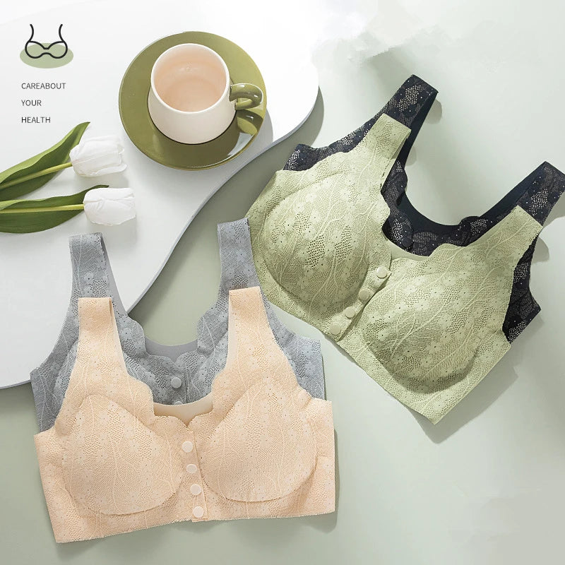 Soutien-gorge sans armature à fermeture frontale – Confort sans couture