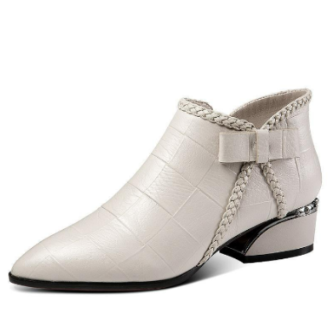 Bottines Femme à Talon Bas Élégantes