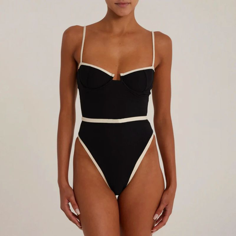 Maillot de Bain Une Pièce Élégant Femme