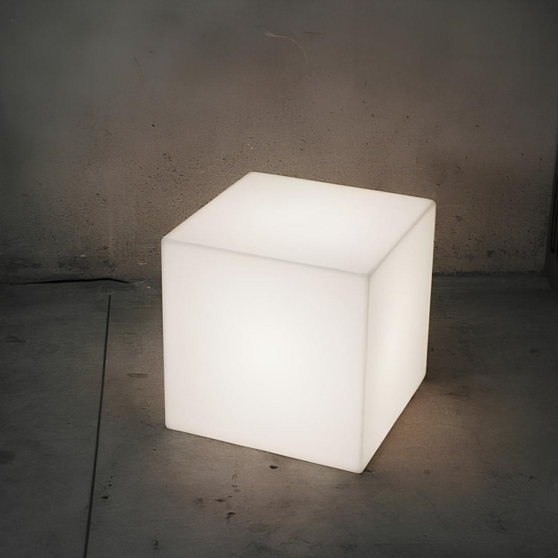 Lampe décorative LED en forme de cube – Lampe d’ambiance sans fil intérieur et extérieur