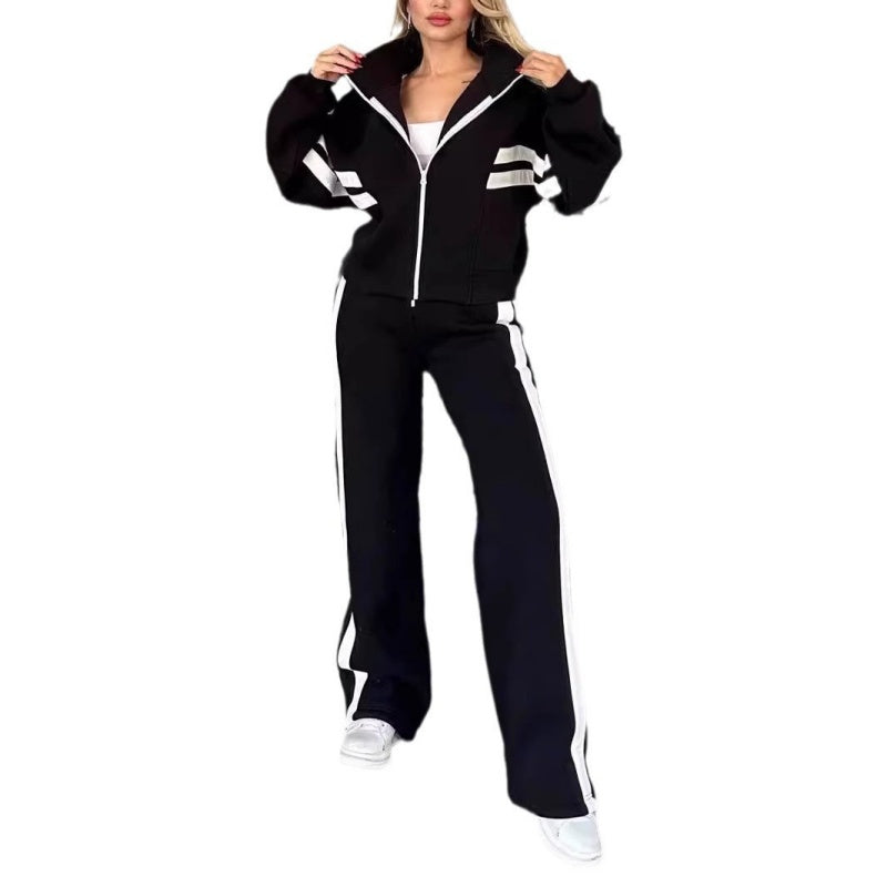 Ensemble Sport Chic Femme Deux Pièces Coupe Flatteuse
