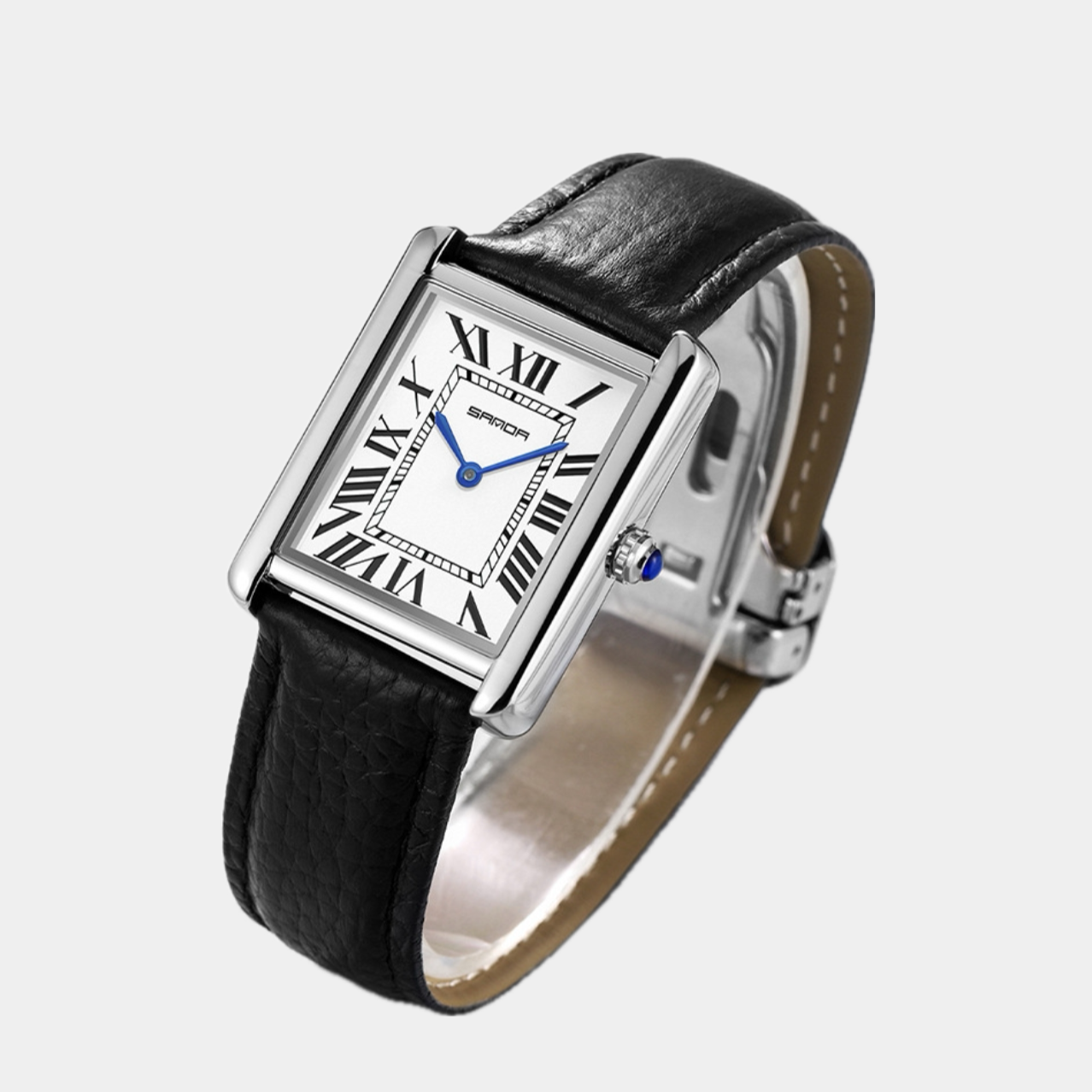 Montre rectangulaire pour homme – design élégant et intemporel