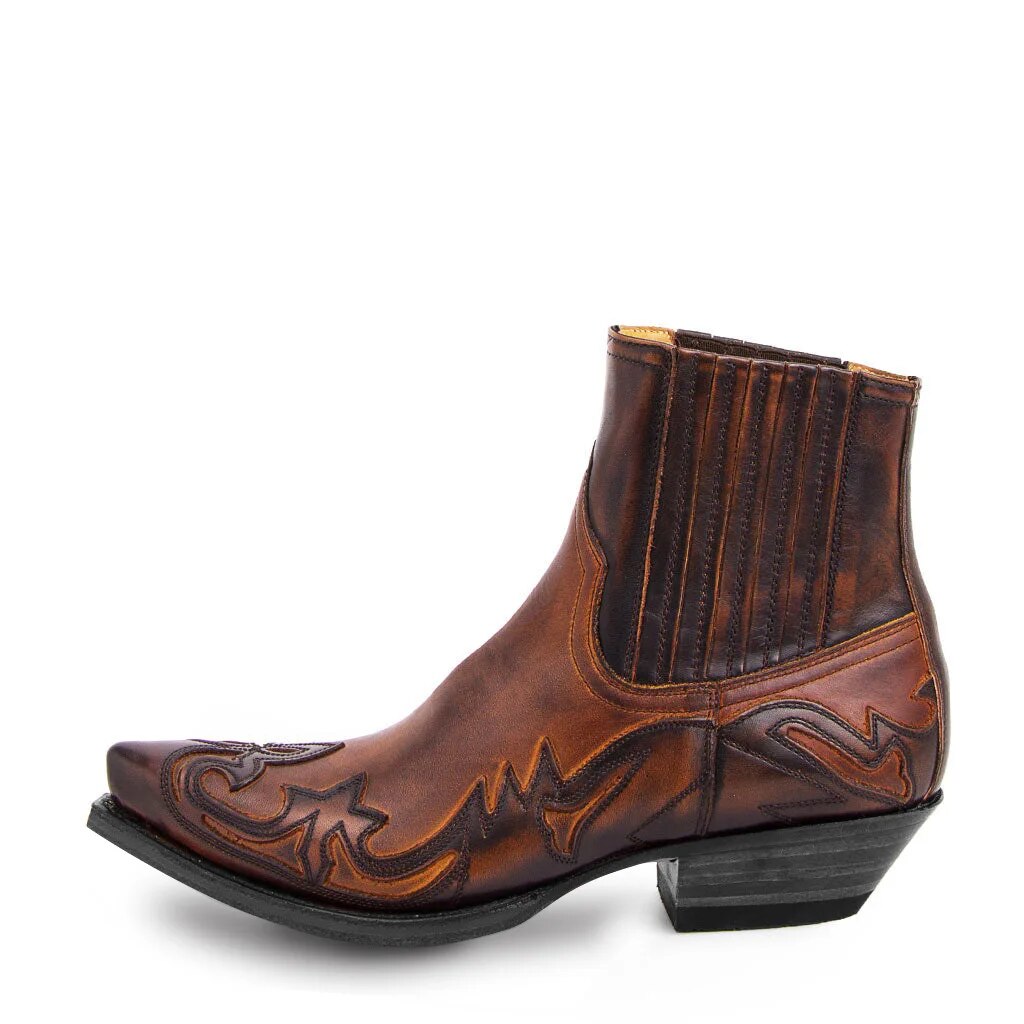 Bottes cowboy western en cuir John – Style authentique, confort durable et élégance intemporelle