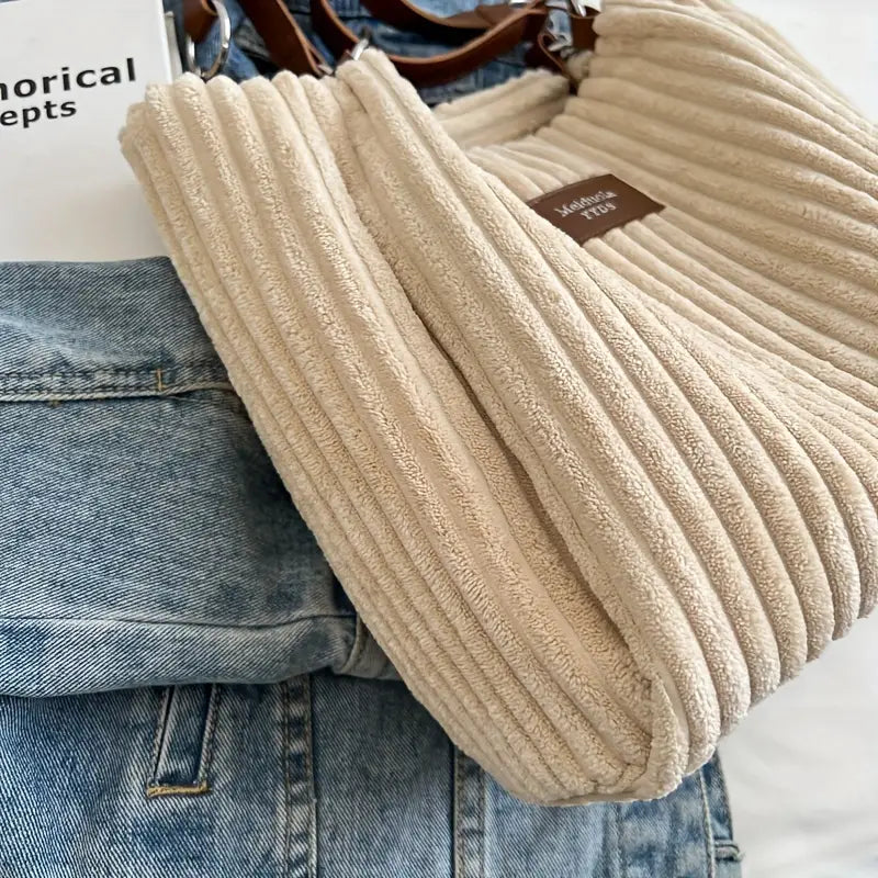 Sac Cabas Femme Texturé à Chaîne Élégante