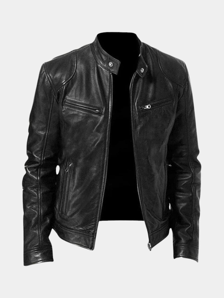 Veste en Cuir Élégante pour Homme – Cuir Véritable, Style Intemporel, Confort Toutes Saisons