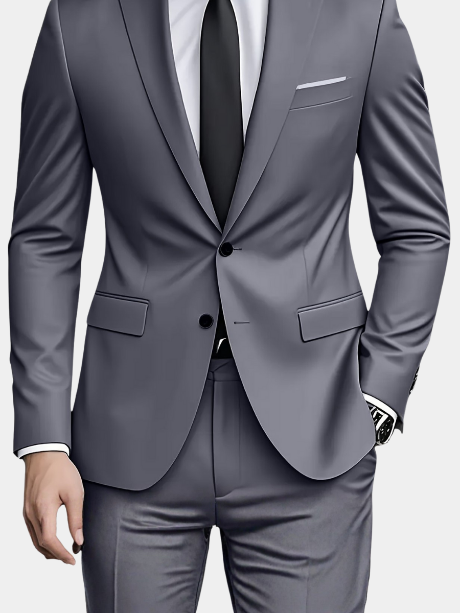 Costume Homme Élégant Deux Pièces – Coupe Moderne et Confort Premium