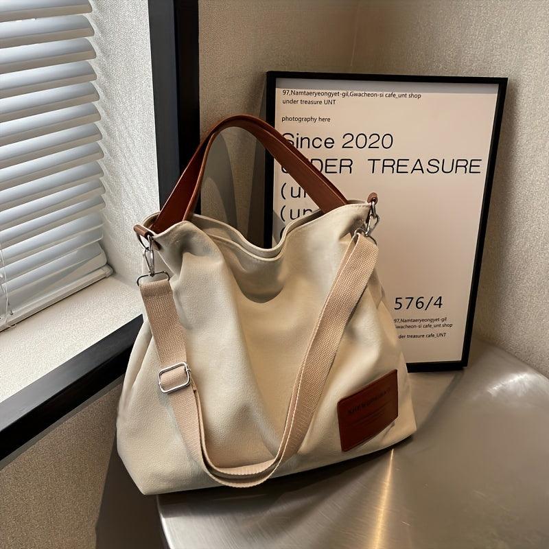 Sac bandoulière en toile élégant – pratique, minimaliste et polyvalent