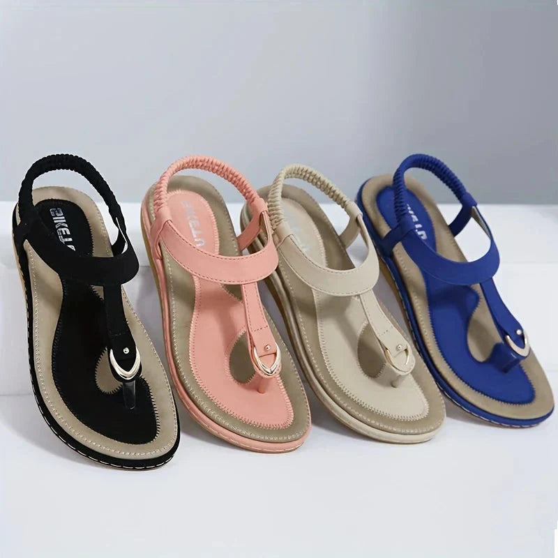 Sandales femme ergonomiques à semelle souple et brides confortables