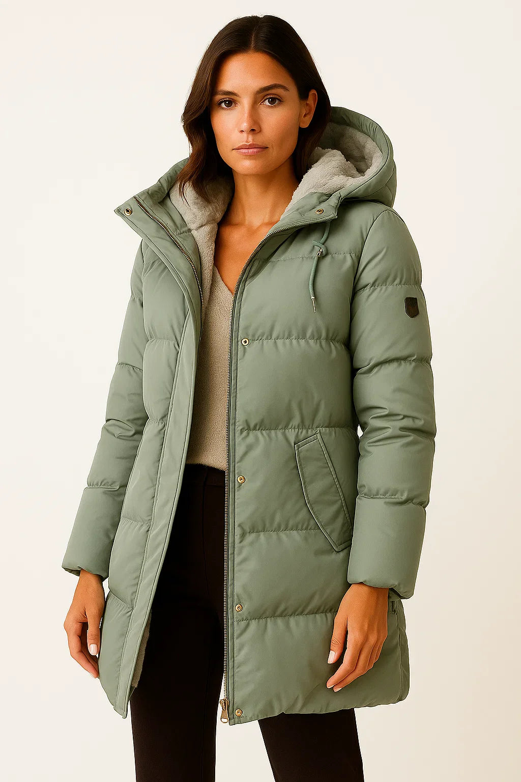 Manteau long matelassé femme – doudoune chaude et légère pour l’hiver