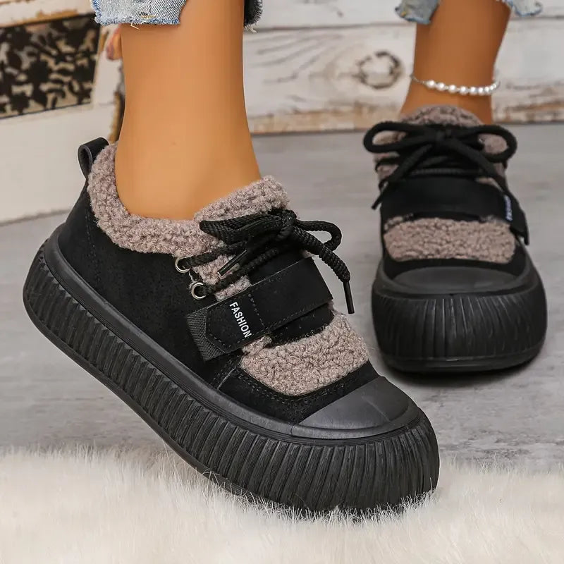 Baskets d’Hiver Femme Chaudes – Confort, Style et Adhérence