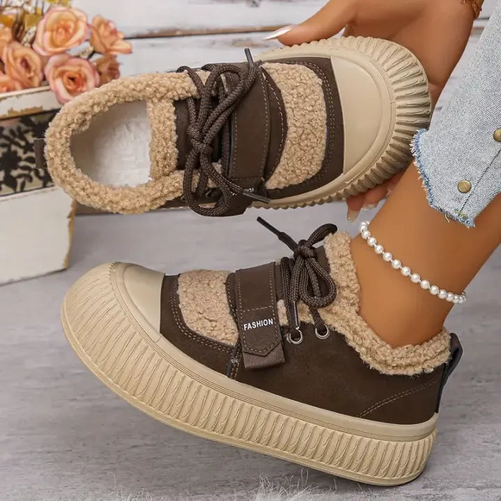 Baskets d’Hiver Femme Chaudes – Confort, Style et Adhérence